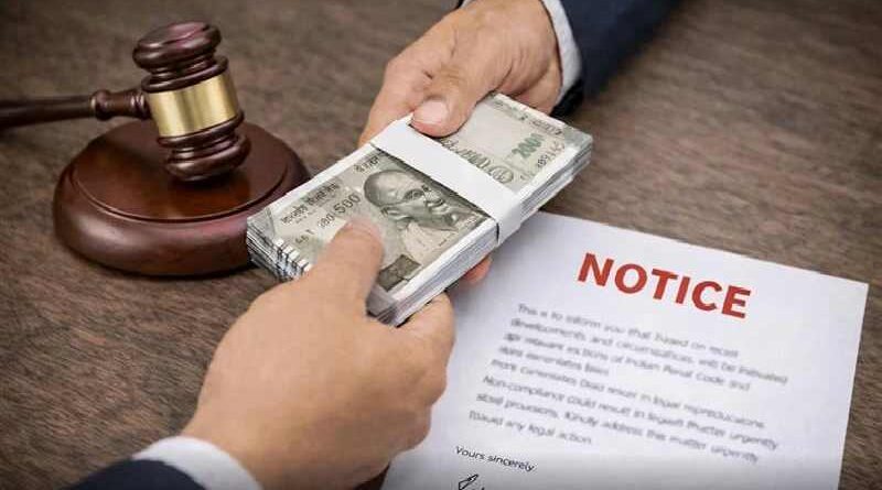 how to send legal notice for money recovery