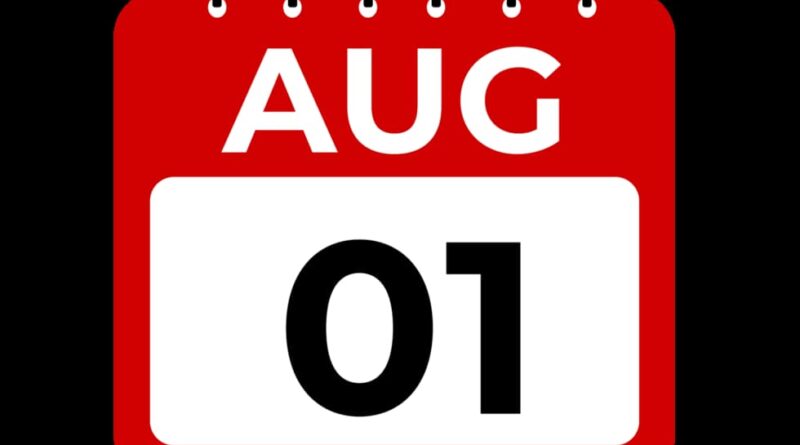 1 august