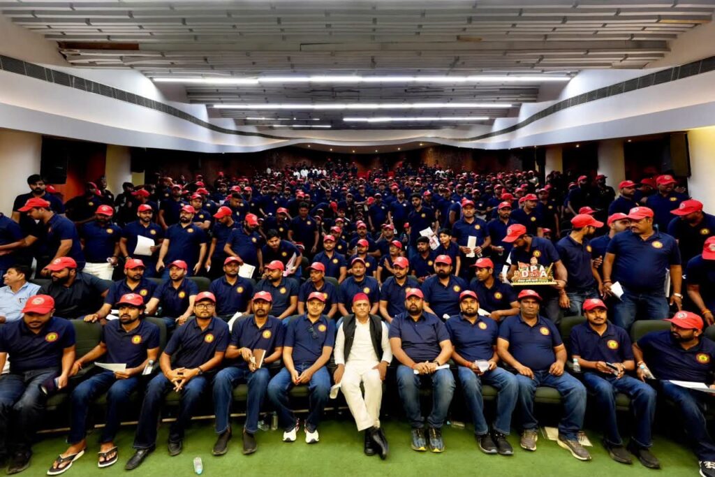 ‘Blue Army’ with Red Cap