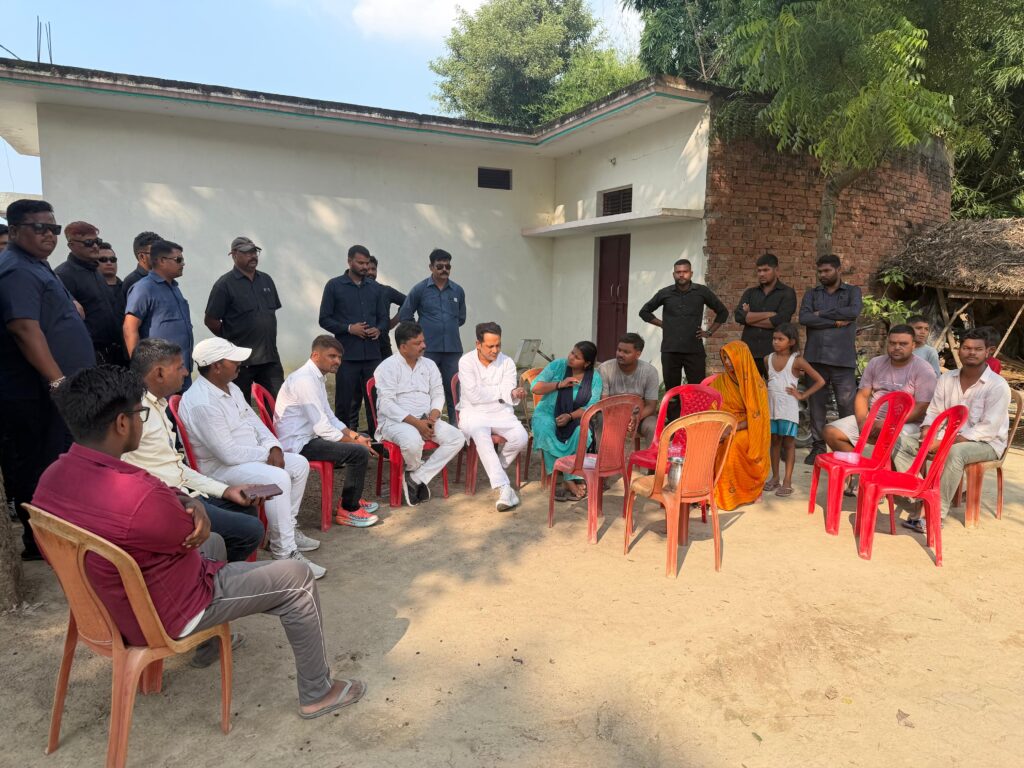 दिवंगत अर्जुन भारती के परिवार से मिले पीताम्बर सेन