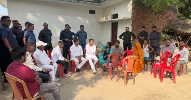 दिवंगत अर्जुन भारती के परिवार से मिले पीताम्बर सेन